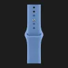 Apple Watch Series 12 GPS, 46mm Light Gold Aluminum Case with Wildflower Blue Sport Band (M/L)