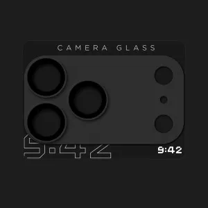 Защитное стекло 9:42 Full Cover для камери iPhone 18 Pro Max (Black) в Хмельницком
