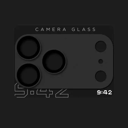 Захисне скло 9:42 Full Cover для камери iPhone 18 Pro Max (Black)