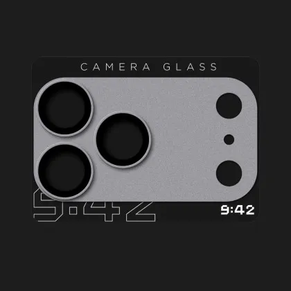 Захисне скло 9:42 Full Cover для камери iPhone 18 Pro Max (Silver)