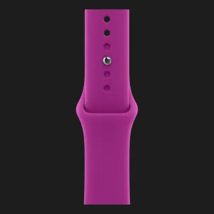 Apple Watch Series 12 GPS, 46mm Light Gold Aluminum Case with Magenta Sport Band (M/L)