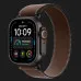 Apple Watch Ultra 4 GPS + LTE, 49mm Black Titanium Case with Dark Umber Trail Loop - S/M