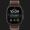Apple Watch Ultra 4 GPS + LTE, 49mm Black Titanium Case with Dark Umber Trail Loop - S/M