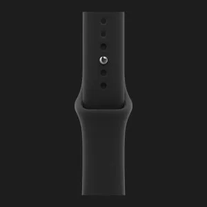 Apple Watch Series 12 GPS, 46mm Light Gold Aluminum Case with Black Sport Band (M/L)