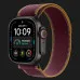 Apple Watch Ultra 4 GPS + LTE 49mm Black Titanium Case with Burgundy Trail Loop - M/L