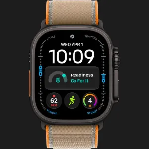 Apple Watch Ultra 4 GPS + LTE , 49mm Black Titanium Case with Sand Trail Loop - S/M