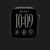 Apple Watch Series 12 GPS, 46mm Black Aluminum Case with Navy Blue Sport Band (M/L)