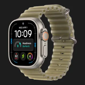Apple Watch Ultra 4 GPS + LTE, 49mm Natural Titanium Case with Translucent Kelp Ocean Band