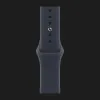 Apple Watch Series 12 GPS, 46mm Black Aluminum Case with Navy Blue Sport Band (M/L)