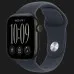 Apple Watch Series 12 GPS, 46mm Black Aluminum Case with Navy Blue Sport Band (M/L)