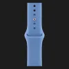 Apple Watch Series 12 GPS, 46mm Black Aluminum Case with Wildflower Blue Sport Band (M/L)
