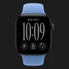 Apple Watch Series 12 GPS, 46mm Black Aluminum Case with Wildflower Blue Sport Band (M/L)