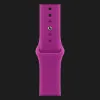 Apple Watch Series 12 GPS, 46mm Black Aluminum Case with Magenta Sport Band (S/M)