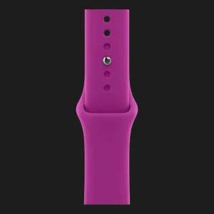 Apple Watch Series 12 GPS, 46mm Black Aluminum Case with Magenta Sport Band (M/L)