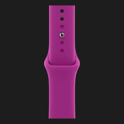 Apple Watch Series 12 GPS, 46mm Black Aluminum Case with Magenta Sport Band (M/L)