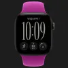 Apple Watch Series 12 GPS, 46mm Black Aluminum Case with Magenta Sport Band (S/M)
