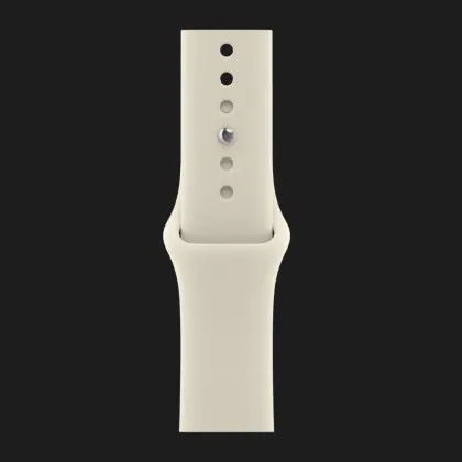 Apple Watch Series 12 GPS, 46mm Black Aluminum Case with Sand Sport Band (M/L)
