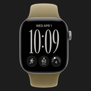 Apple Watch Series 12 GPS, 46mm Space Gray Aluminum Case with Olive Sport Band (M/L)