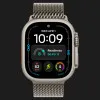 Apple Watch Ultra 4 GPS + LTE 49mm Natural Titanium Case with Natural Titanium Milanese Loop - Large