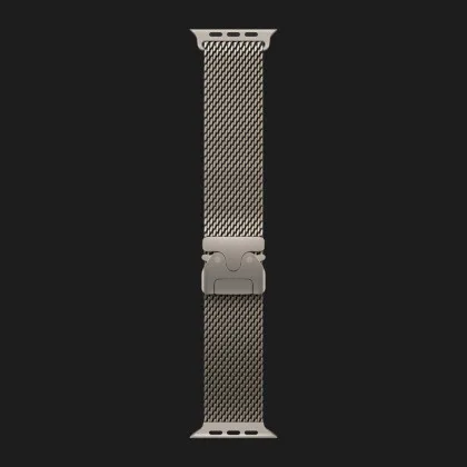 Apple Watch Ultra 4 GPS + LTE 49mm Natural Titanium Case with Natural Titanium Milanese Loop - Large