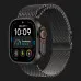 Apple Watch Ultra 4 GPS + LTE 49mm Black Titanium Case with Black Titanium Milanese Loop - Medium