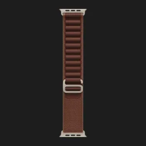 Apple Watch Ultra 4 GPS + LTE, 49mm Natural Titanium Case with Burgundy Alpine Loop - Small