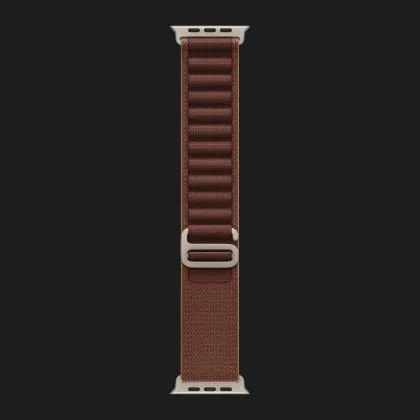 Apple Watch Ultra 4 GPS + LTE, 49mm Natural Titanium Case with Burgundy Alpine Loop - Small