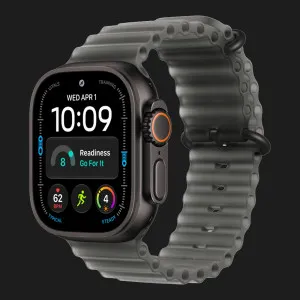 Apple Watch Ultra 4 GPS + LTE 49mm Black Titanium Case with Translucent Black Ocean Band (MJAY4)