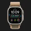 Apple Watch Ultra 4 GPS + LTE 49mm Natural Titanium Case with Desert Alpine Loop - Small