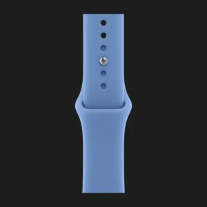 Apple Watch Series 12 GPS, 46mm Space Gray Aluminum Case with Wildflower Blue Sport Band (M/L)