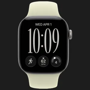 Apple Watch Series 12 GPS, 46mm Space Gray Aluminum Case with Pale Succulent Sport Band (M/L)
