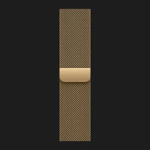 Apple Watch Series 12 GPS+LTE, 46mm Radiant Gold Titanium Case with Radiant Gold Milanese Loop (S/M)