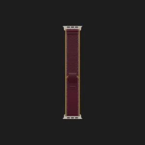 Apple Watch Ultra 4 GPS + LTE, 49mm Natural Titanium Case with Burgundy Trail Loop - M/L
