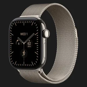 Apple Watch Series 12 GPS+LTE, 42mm Natural Titanium Case with Natural Milanese Loop