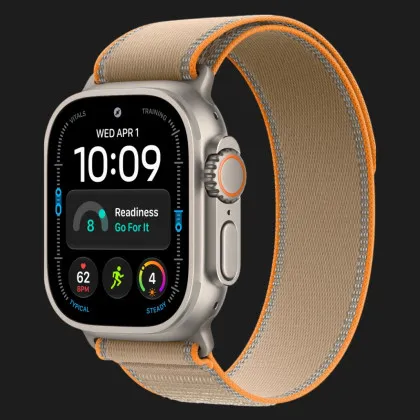 Apple Watch Ultra 4 GPS + LTE 49mm Natural Titanium Case with Sand Trail Loop - M/L