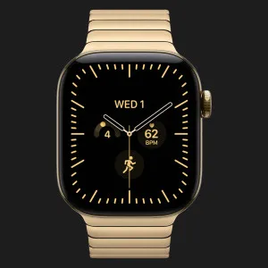 Apple Watch Series 12 GPS+LTE, 42mm Radiant Gold Titanium Case with Radiant Gold Link Bracelet