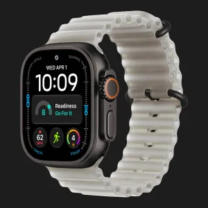 Apple Watch Ultra 4 GPS + LTE, 49mm Black Titanium Case with Translucent Gray Ocean Band