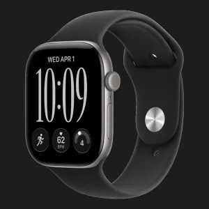 Apple Watch Series 12 GPS, 42mm Space Gray Aluminum Case with Black Sport Band (S/M)