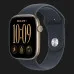 Apple Watch Series 12 GPS, 42mm Light Gold Aluminum Case with Navy Blue Sport Band (M/L)