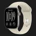 Apple Watch Series 12 GPS, 42mm Space Gray Aluminum Case with Sand Sport Band (S/M)