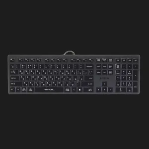 Клавіатура A4Tech FX60 USB (Gray) White backlit (FX60)