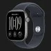 Apple Watch Series 12 GPS, 46mm Space Gray Aluminum Case with Navy Blue Sport Band (S/M)