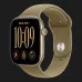 Apple Watch Series 12 GPS, 46mm Dark Bronze Aluminum Case with Olive Sport Band (M/L)
