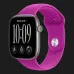 Apple Watch Series 12 GPS, 46mm Space Gray Aluminum Case with Magenta Sport Band (S/M)