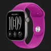Apple Watch Series 12 GPS, 46mm Space Gray Aluminum Case with Magenta Sport Band (M/L)