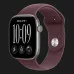 Apple Watch Series 12 GPS, 46mm Space Gray Aluminum Case with Burgundy Sport Band (S/M)