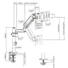 Кронштейн Gembird для мониторов 17"-32" (MA-DA1P-01) (Black)
