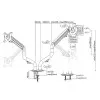 Кронштейн Gembird для 2 мониторов 17"-32" (MA-DA2-02) (Black)