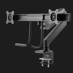 Кронштейн Gembird для 2 мониторов 17"-32" (до 8 кг) (MA-DA2-04) (Black)