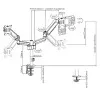 Кронштейн Gembird для 2 мониторов 17"-32" (MA-DA2P-01) (Black)